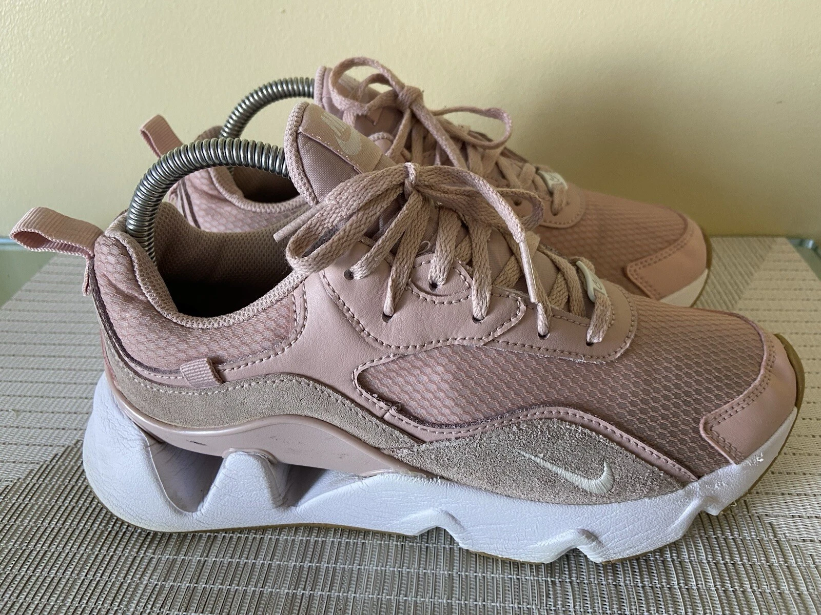 NIKE AIR RYZ SNEAKERS RUNNING BEIGE BIANCO ROSA ROSA (CU4874 600) donna TG 8