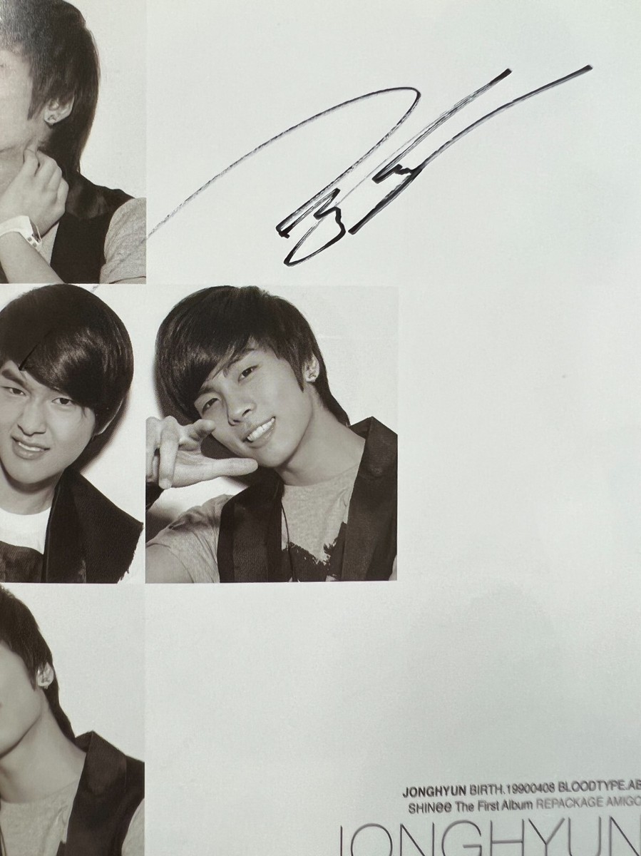 SHINee [AMIGO] Autographed Signed Album MINT RARE Fansign | eBay