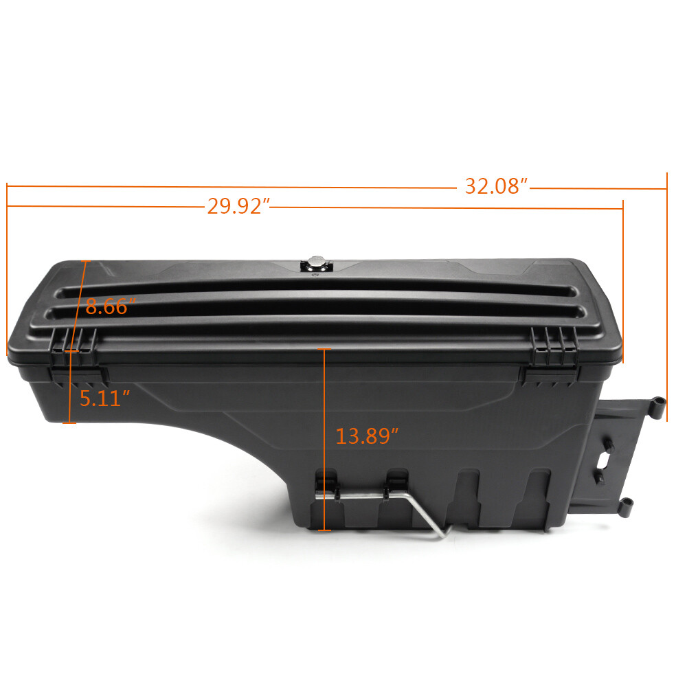 Fit For 0718 Silverado GMC Sierra Swing Storage Case Toolbox Rear
