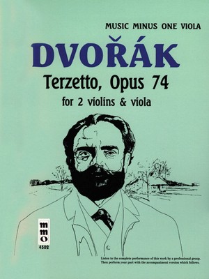 Music Minus One Dvor?k - Terzetto in C Major, Op. 74 (Viola) Softcover with CD