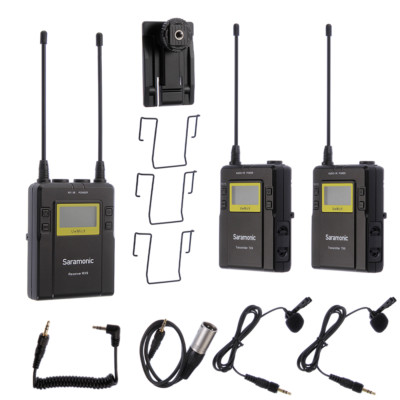 UwMic9 RX9 Receiver & 2 TX9 Transmiters UHF Wireless Microphone Mic System