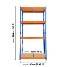 Warehouse Racking Garage Shelving Storage Shelves Metal Shelf Unit Heavy Duty