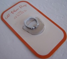 Cat Cell Phone Ring Finger Grip Stand Universal Mobile Cell Holder SILVER