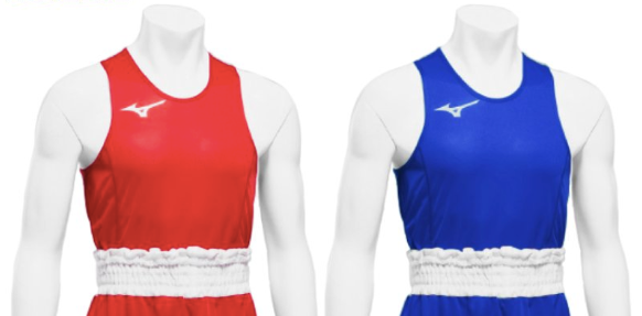 ミズノ　ボクシングトランクス　アマチュア試合用ユニフォーム　青 MIZUNO ミズノ ボクシング ゲームパンツ トランクス アマチュア