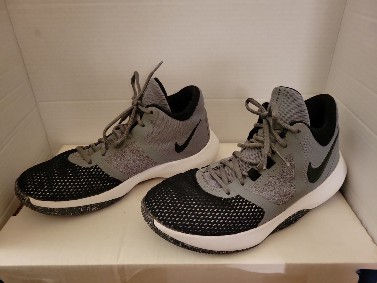 Nike Air Precision II Basketball Shoes Grey AA7069-011 Men display picture 2