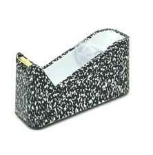 Room Essentials Black & White Heavy Duty Tape Dispenser Non Slip - NEW