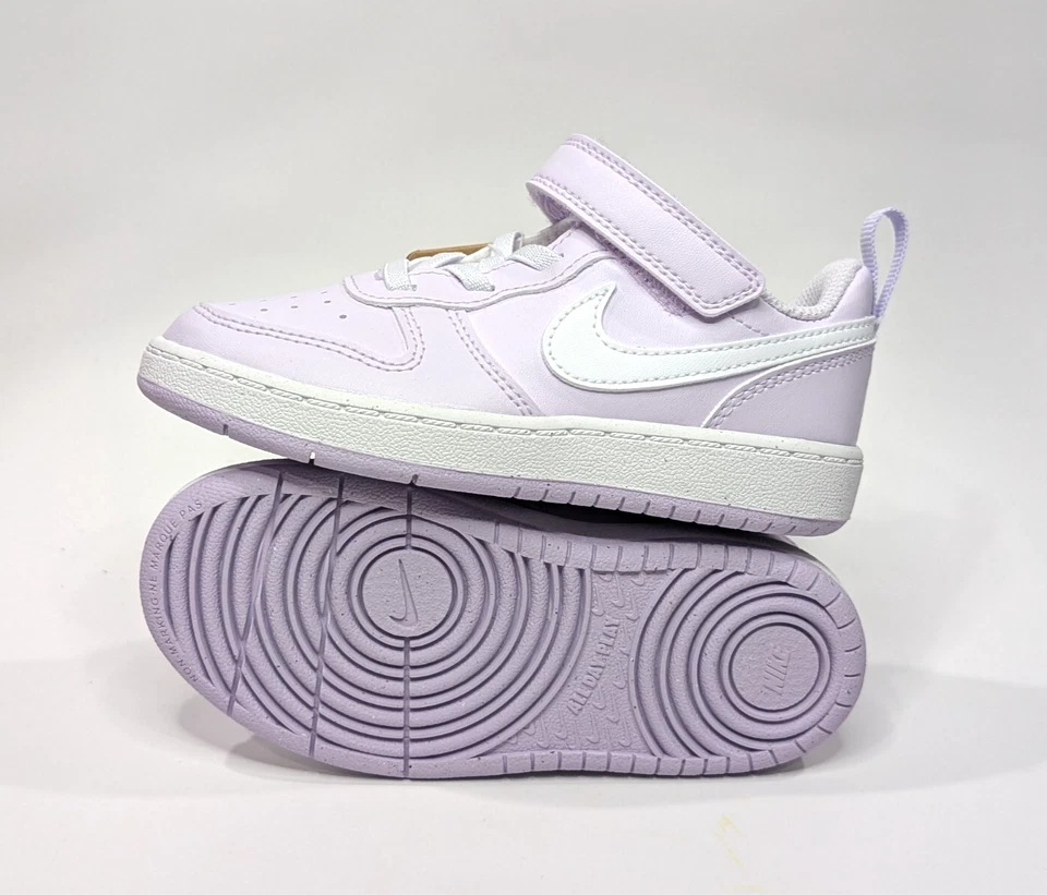 Tenis Nike Court Borough Low Recraft (TD) apenas uva para niñas pequeñas-talla Asst Foto 4 de 4