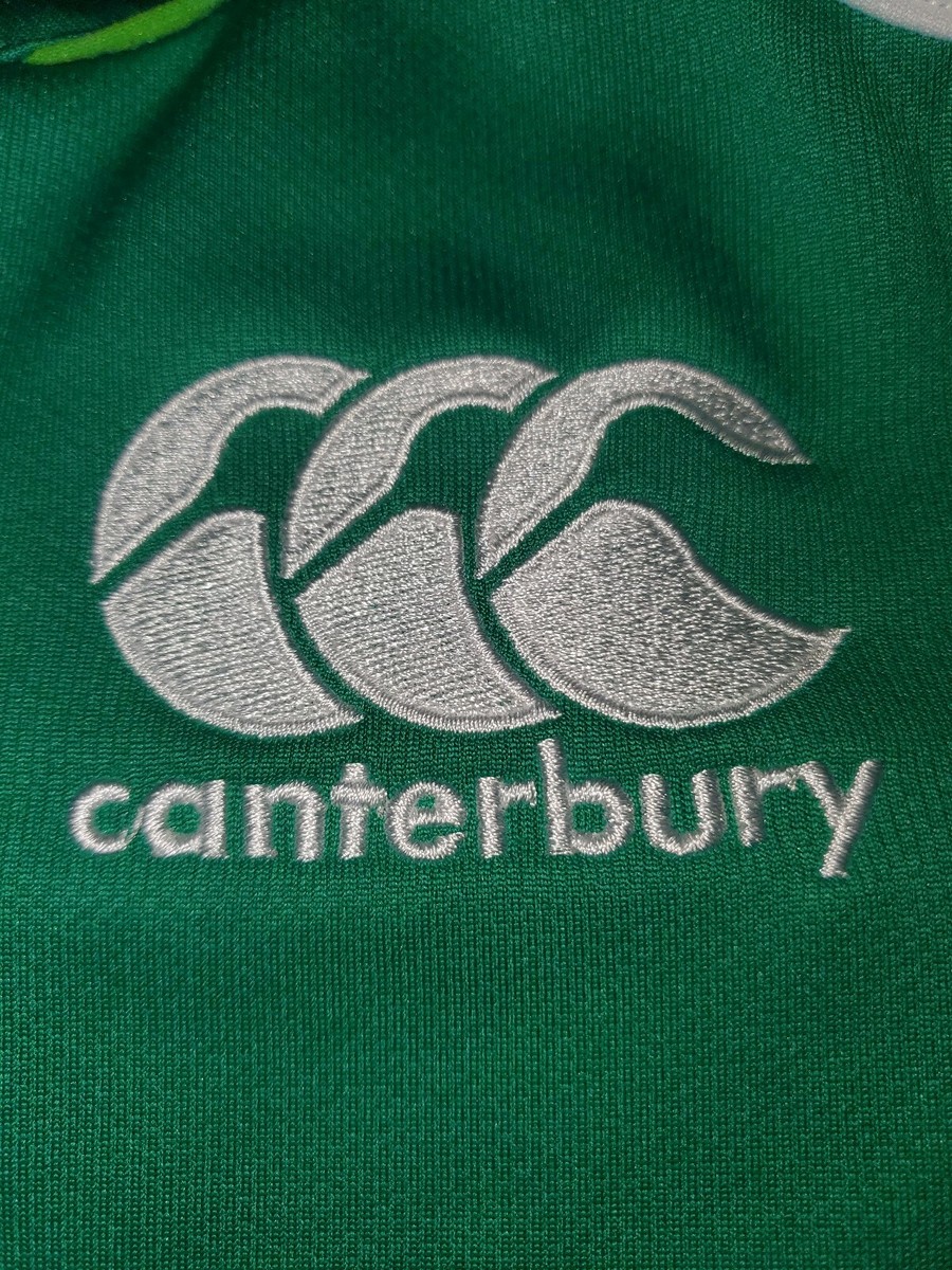 Canterbury Vodafone Rugby Jersey Green IRFU VAPODRI+ Size 12