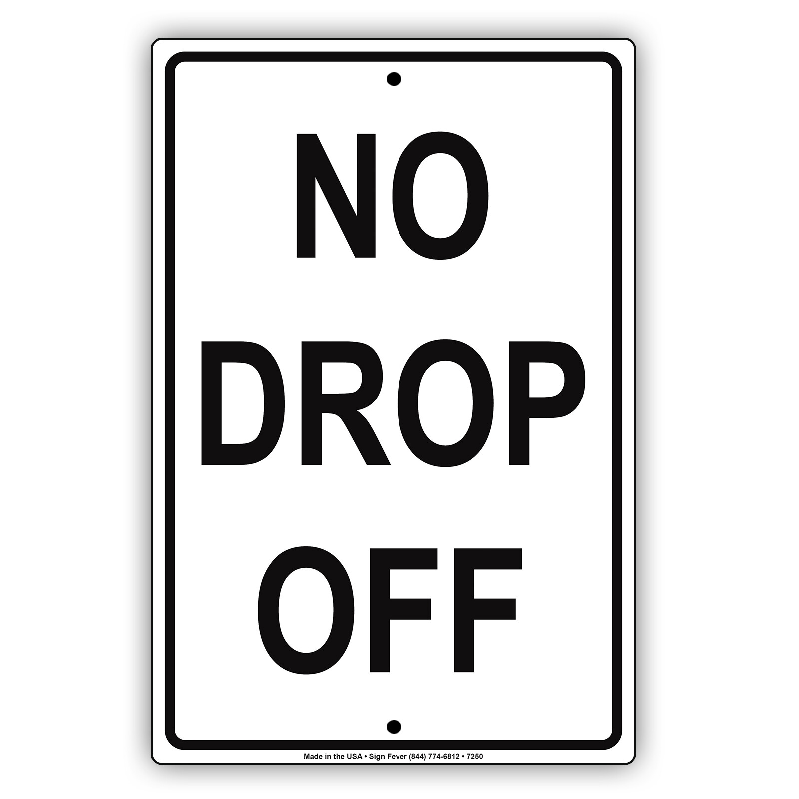 No Drop Off Car Taxi Novelty Notice Aluminum Metal Sign eBay