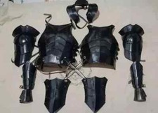 Medieval Knight Half Armor Suit Fully Wearable Blackened Armor Aesthetic