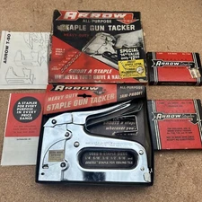 Vintage Arrow T-50MP Multi-Purpose Staple Gun Kit In Original Case W/ Staples
