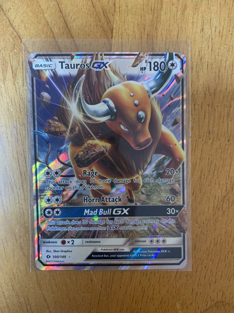 tauros gx pokemon card Tauros GX 100/149