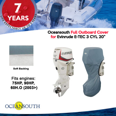 Evinrude G2 V6 3.4L 200H.O to 300HP 30/" Leg FULL STORAGE COVER