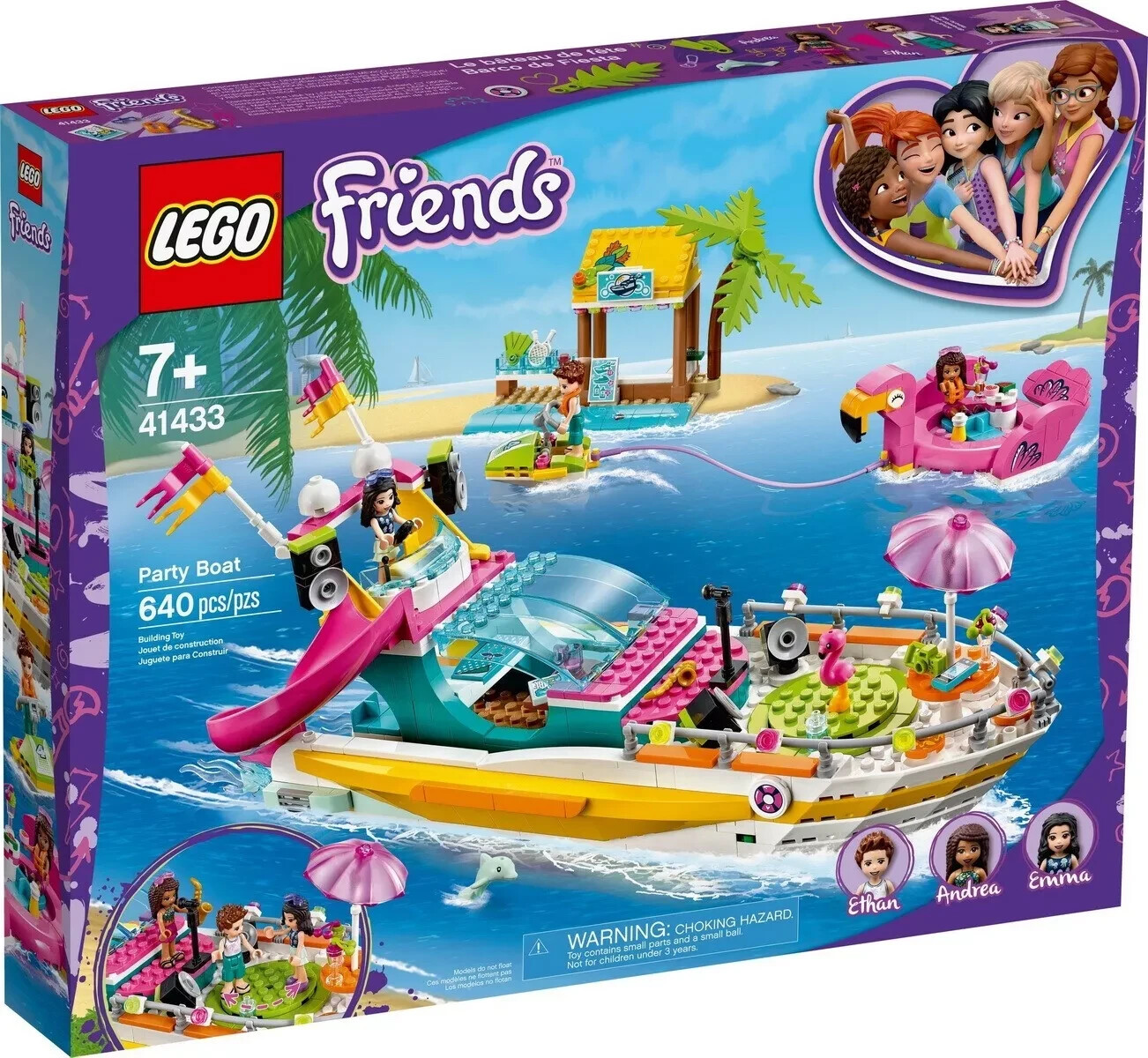 LEGO Friends 41433 Party sullo Yacht Nuovo MISB Sigillato Fuori Produzione