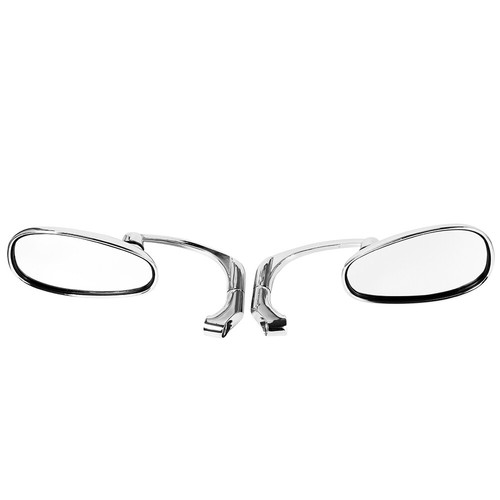 Motorcycle Handlebar End Rearview Side Mirror M8/10 Fits For Street Bike Cruiser - Picture 6 of 10