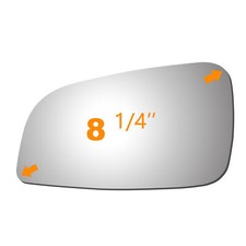 Specchietto Retrovisore Destro (passeggero) Per Chevrolet Malibu 2008-2012, Vetro Grigio Con Attacco Adesivo.