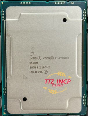 Intel Xeon Platinum 8160M 24-Core CPU LGA3647 2.1GHz 24 Cores 150W CPU Processor