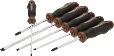 Paramount 6 Piece Screwdriver Set: 1/8'', 5/32'', 3/16'', 1/4'', #1, #2