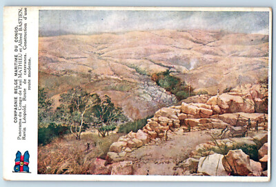 Congo Postcard Route de Cabanes Construction of a Modern Road c1920's