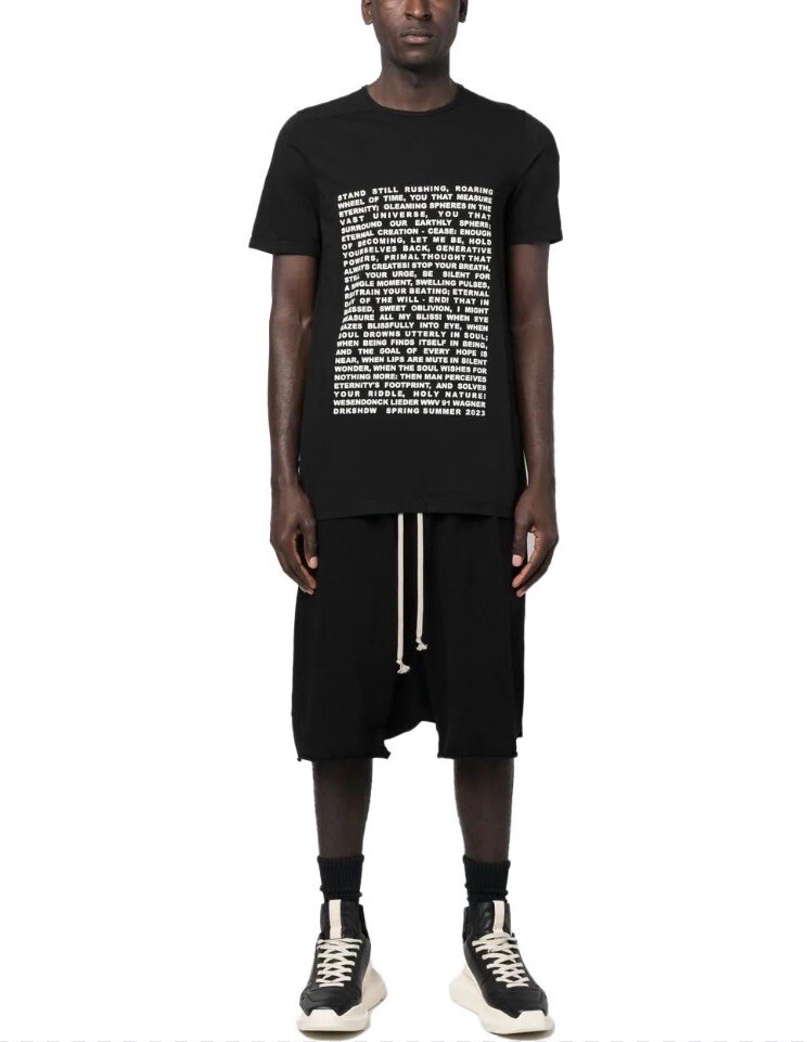 【未使用タグ付】RICK OWENS DRKSHDW パッチ スウェット S Rick Owens Patched over sweatshirt - Black - Men