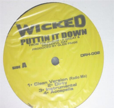 Wicked Puttin It Down Vinyl Single 12inch Diamond Records