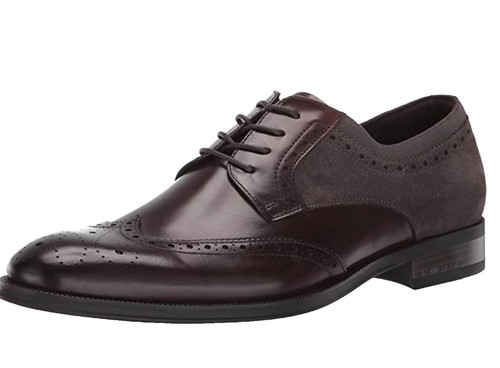 MADDEN Mens Olive Green Brogue Front Heel Remppr Wingtip  display picture 3