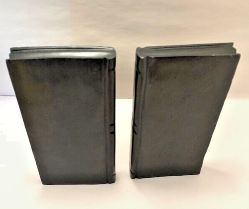 Regency Decor Black Sculpture Bookend Boho Office Art Deco VTG Large Grand Retro - Picture 9 of 17