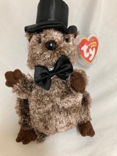 Ty Beanie Baby   PUNXSUTAWNEY PHIL 2008 GROUNDHOG New MWMT's