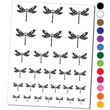 Damselfly Dragonfly Winged Insect Bug Temporary Tattoo Water Resistant Set