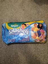 Vintage 2006 Dora Pampers Splashers Water Diapers Size 3-4 New Sealed Bag 12 Ct