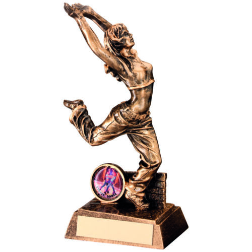 Dance Award Street Dancer Female Figure Bronze 7.5" Trophy FREE Engraving RF457 - Afbeelding 1 van 1