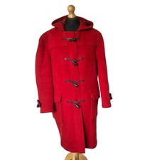 Red Duffle:womens Bright Red Gloverall Classic 'paddington' Duffle Coat Size 8