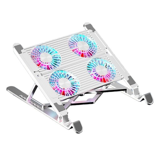 LED Laptop Cooling Pad Gaming Laptop Coolers Laptop Fan Cooling Stand with Quiet - Afbeelding 7 van 14