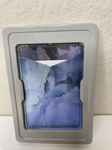๐ Heyday Blue Digital Floral Slim Faux Leather Cell Phone Wallet.