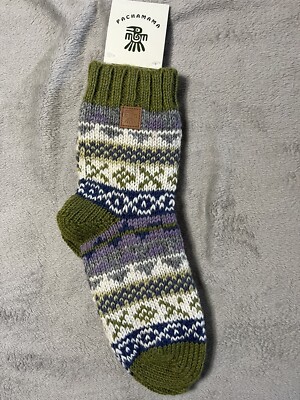 Pachamama Vrouwen 100% Wol Bed Sofa Sokken Fijne Hand Gebreide