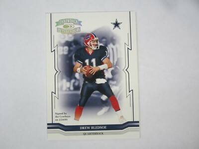 2005 Donruss Throwback Threads Silver # 39 Drew Bledsoe Card (B5) # 25 of # 150