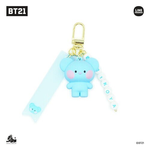 BTS BT21 Minini Official Authentic Koya Figure Keychain with Alphabet  Stickers