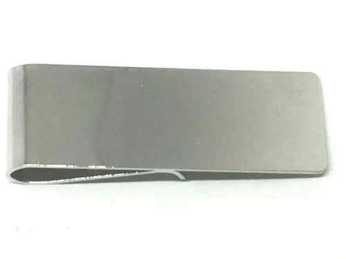 MONEY CLIP  ENGRAVABLE  .925 STERLING SILVER   2 1/8 X 3/4    C3418