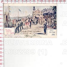 A2289 OPERA MUSICA TEATRO SCALA BALLO SOLE TERRA ESTATE 1905 ILLUSTRATORE CROTTA