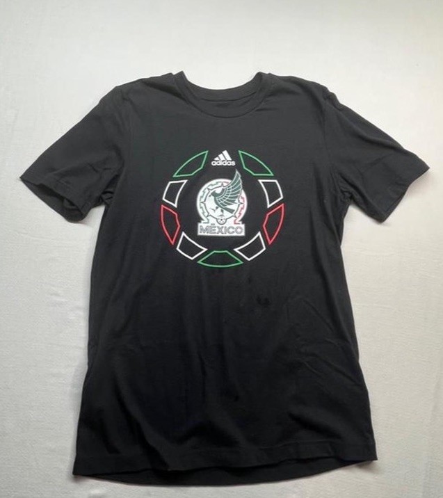 Adidas Mexico Black Soccer National Logo Jersey Size S