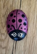 Hand Painted Ladybug Rock. kindness rocks.