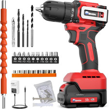 Brushless Cordless Drill Set,12V Power Drill Set with Battery and Charger, Elect