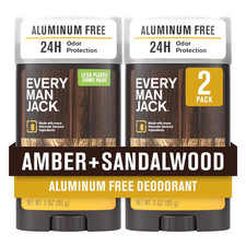 Amber  Sandalwood Men  s Deodorant - Stay Fresh with Aluminum Free Deodorant For