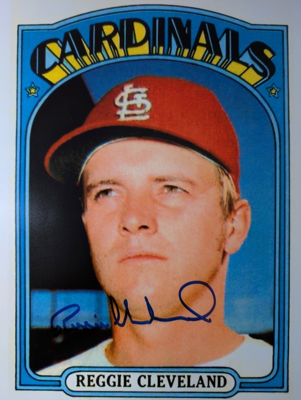 REGGIE CLEVELAND (St. Louis Cardinals) Signed/Autographed 8x10 Photograph