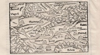 ÖSTERREICH und BAMBERG. Holzschnitte um 1580 Sebastian Münster