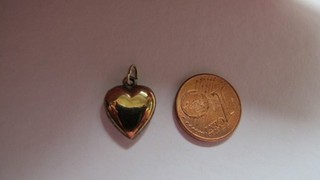 Zierliches GOLD HERZ 333 kleiner Anhänger vintage!