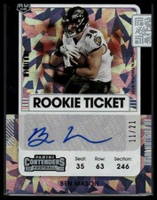 2021 Panini Contenders #227 Ben Mason Cracked Ice Ticket #/21
