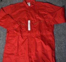 WALLS Master Made Coveralls Safety Red Long Sleeve Size 60 X Tall NWT