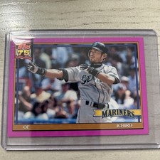 2026 Topps Series 1 Ichiro 1991 Design #T91-33 Mariners PINK SP