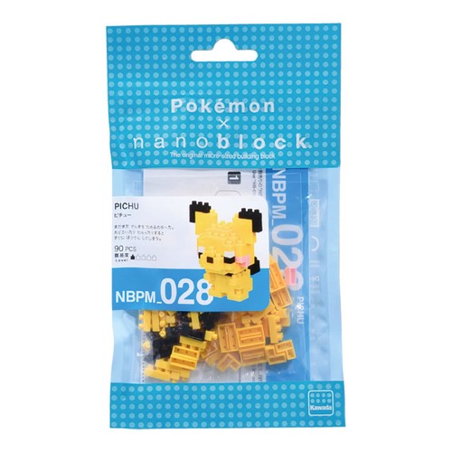 Kawada Nanoblock Pokemon Pichu NBPM_028 90 pcs Anime Figure New - Picture 2 of 6